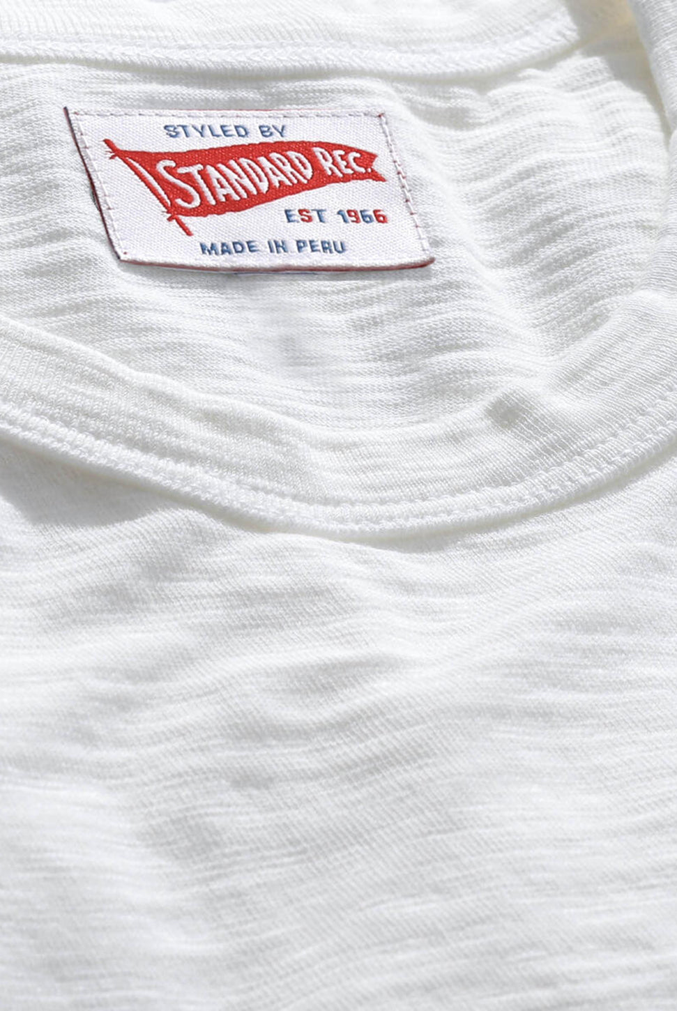 Short Sleeve Slub Tee - Arctic White-STANDARD RECREATION-Over the Rainbow