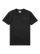 Short Sleeve Slub Tee - Black-STANDARD RECREATION-Over the Rainbow