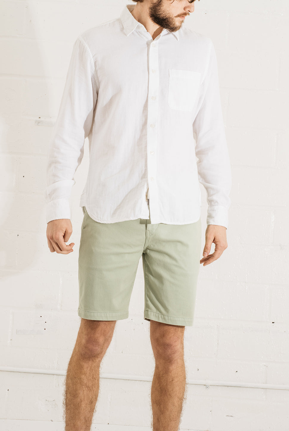 The Ripper Double Gauze Shirt - White-HIROSHI KATO-Over the Rainbow