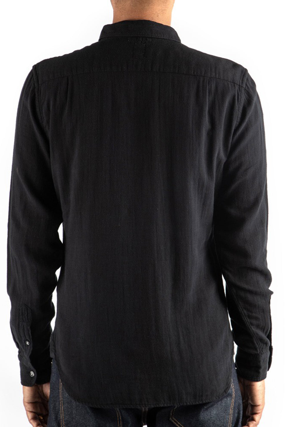 The Ripper Double Gauze Shirt - Black-HIROSHI KATO-Over the Rainbow