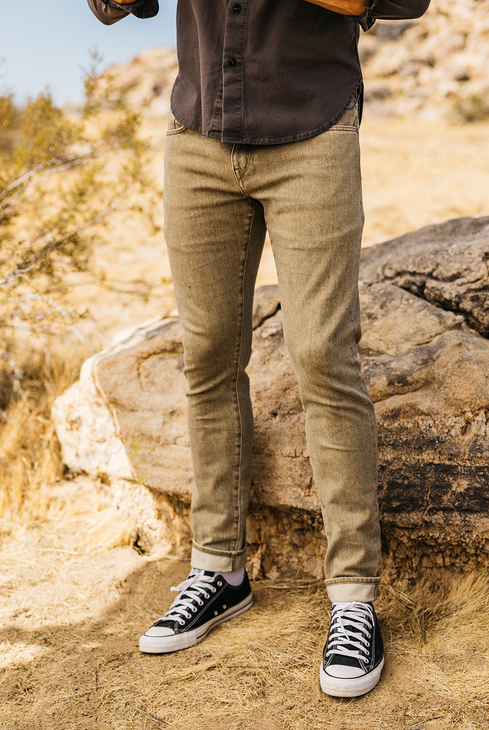 The Scissors Slim Tapered Jean - Sage-HIROSHI KATO-Over the Rainbow