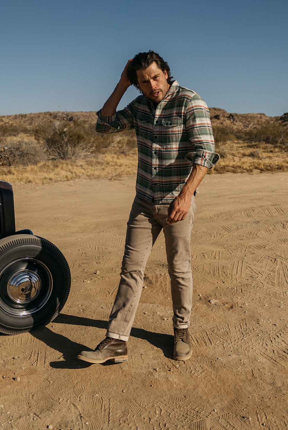 The Hammer Straight Jean - Dusty Brown-HIROSHI KATO-Over the Rainbow