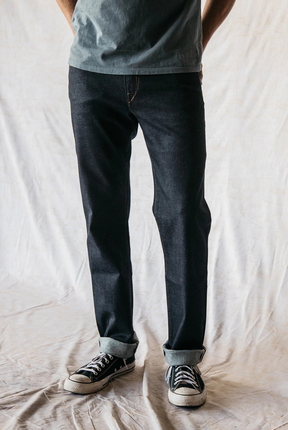 The Hammer Straight Jean - Indigo One Wash-HIROSHI KATO-Over the Rainbow