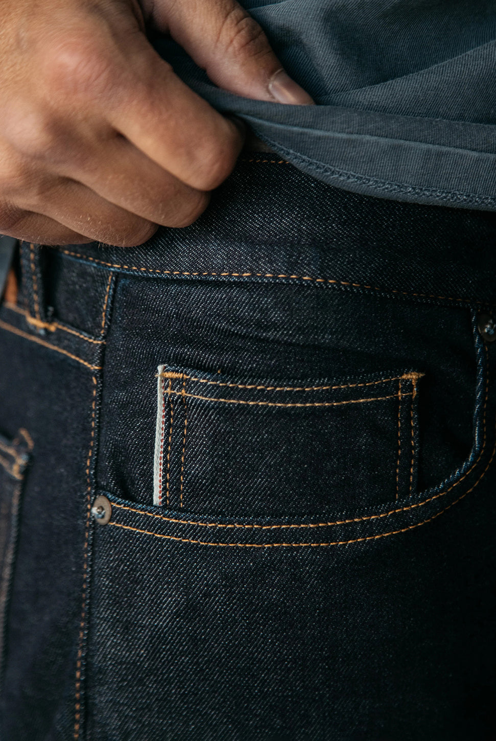 The Hammer Straight Jean - Indigo One Wash-HIROSHI KATO-Over the Rainbow