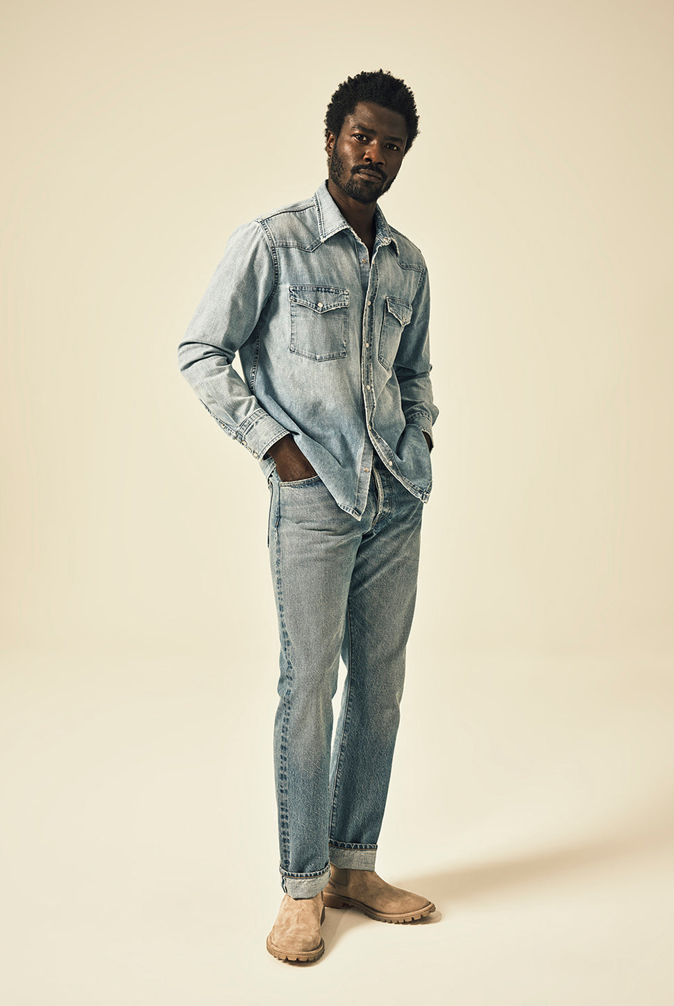 Cairo Utility Denim Shirt - Tempo-Citizens of Humanity-Over the Rainbow