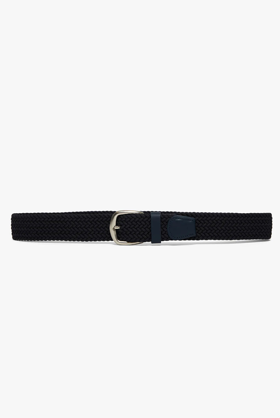 Braided Elastic Belt - Navy Blue-34 HERITAGE-Over the Rainbow