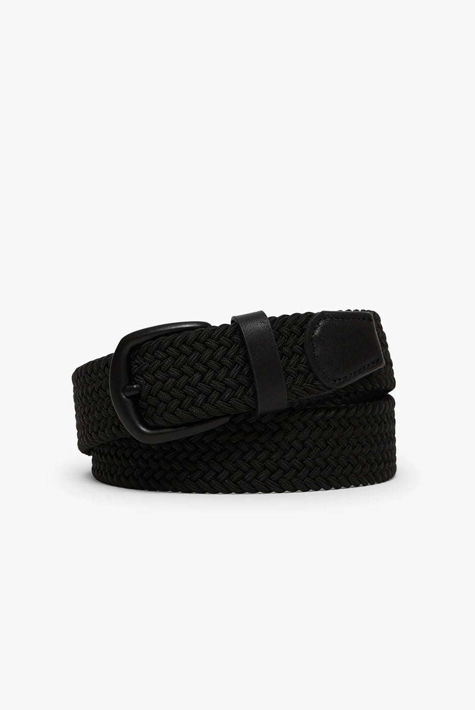 Braided Elastic Belt - Black-34 HERITAGE-Over the Rainbow
