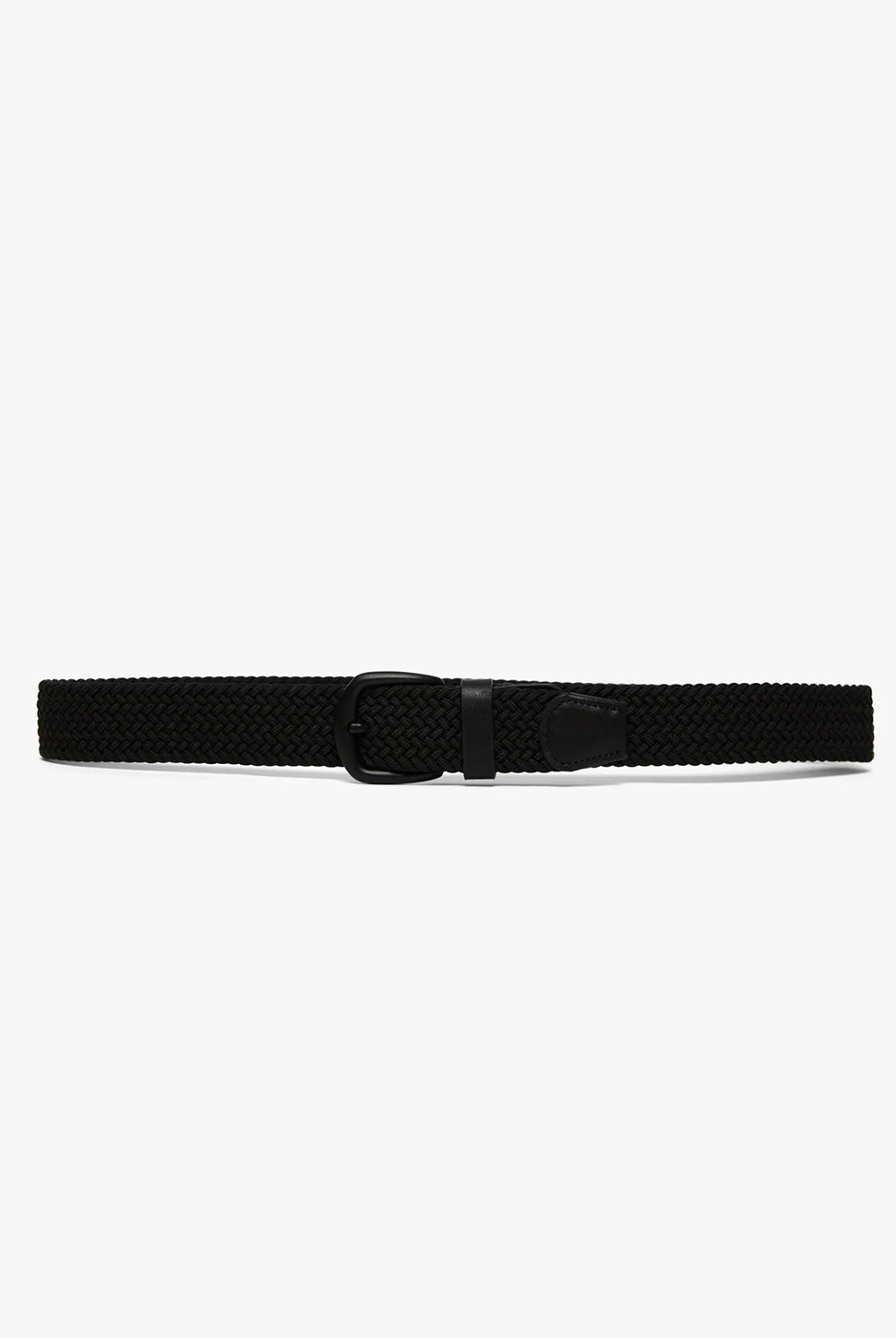 Braided Elastic Belt - Black-34 HERITAGE-Over the Rainbow