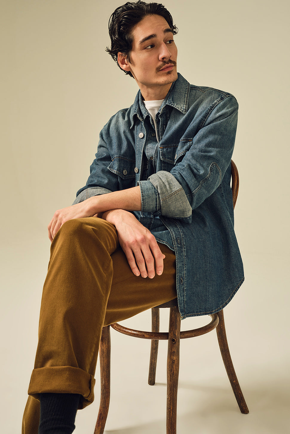 Cairo Utility Denim Shirt - Recess-Citizens of Humanity-Over the Rainbow