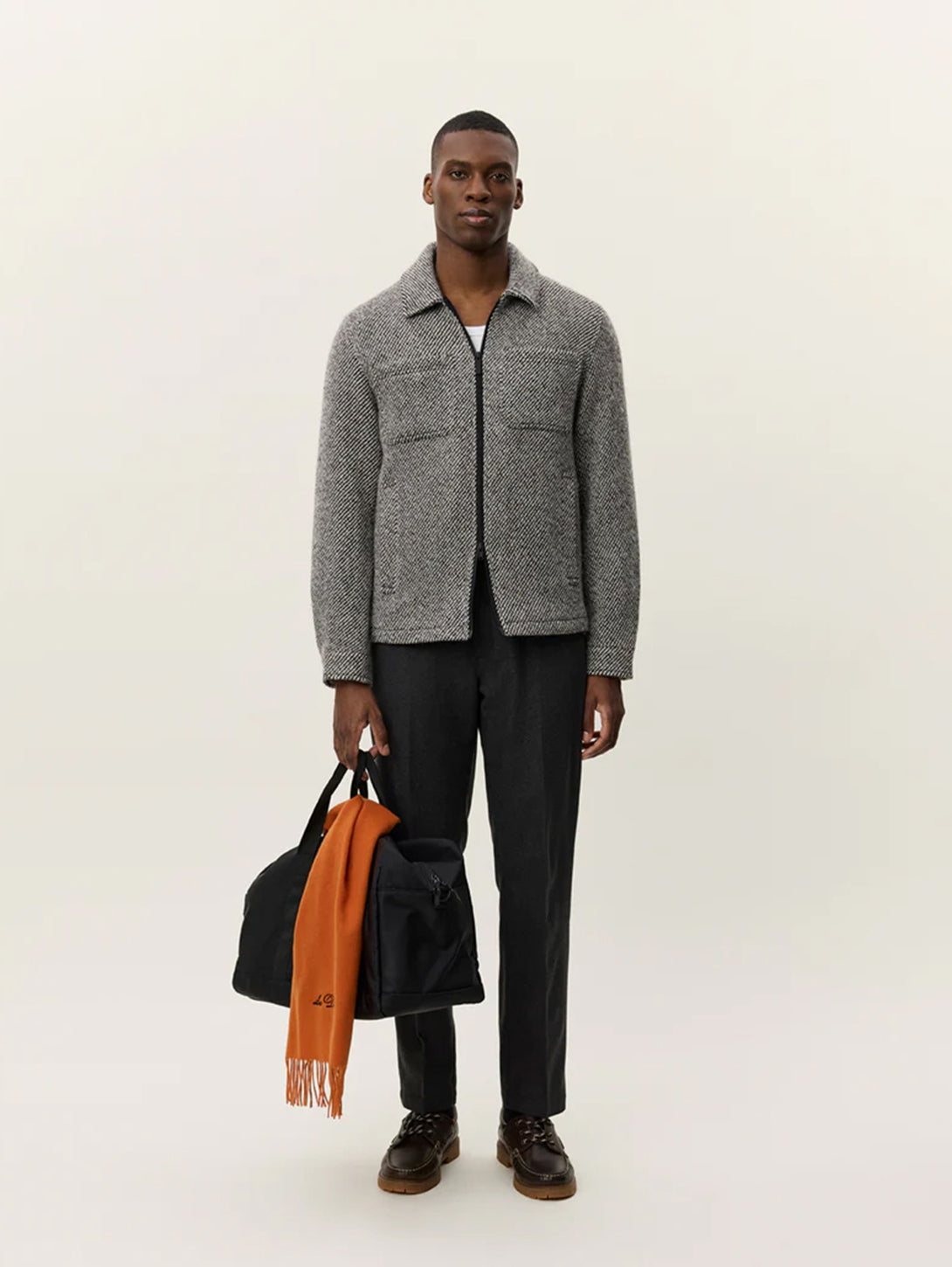 Phlannel Arles Wool Linen 2B Sack Jacket Phlannel Arles Wool Linen