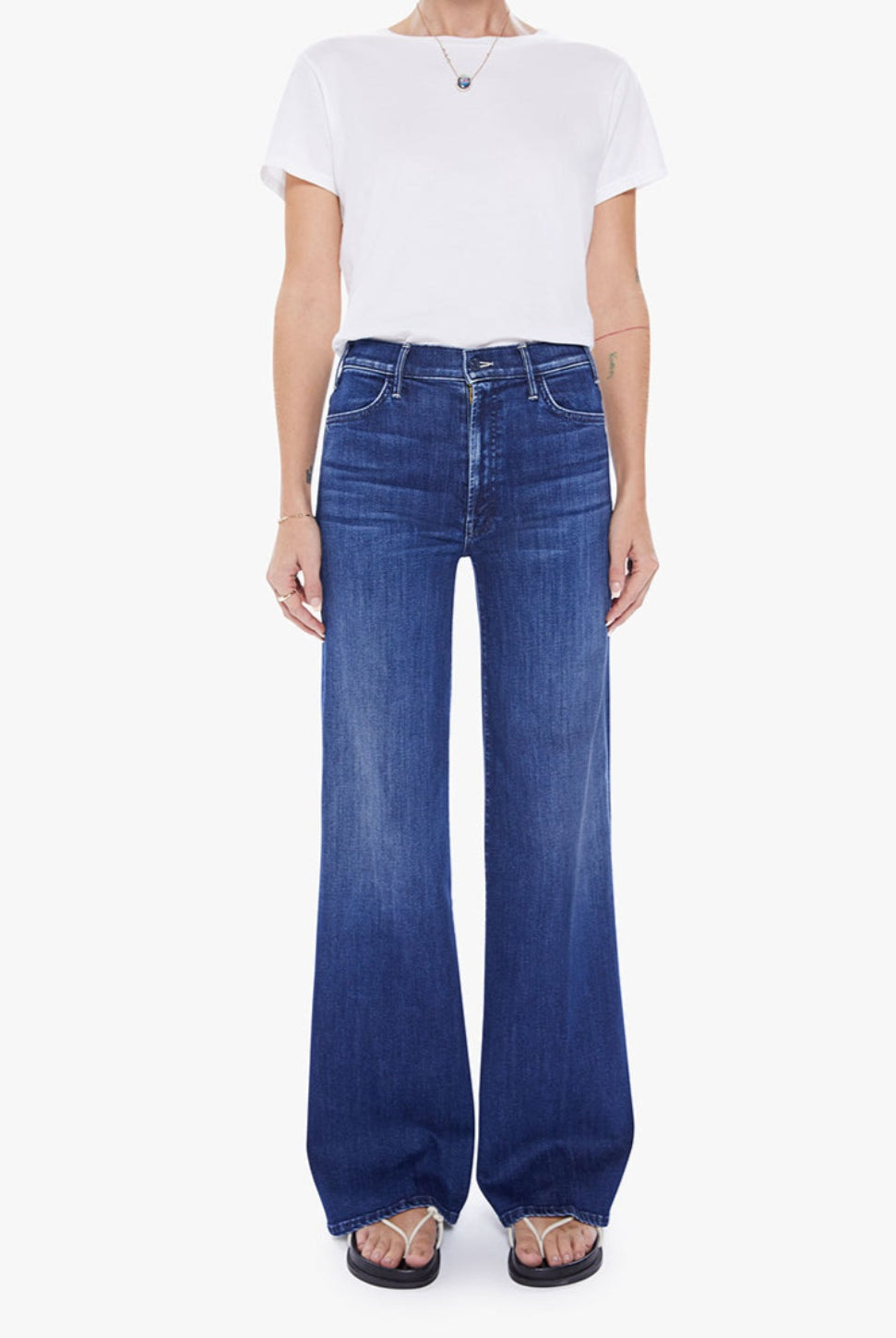 Hustler Roller Sneak Jean - Heirloom-Mother-Over the Rainbow