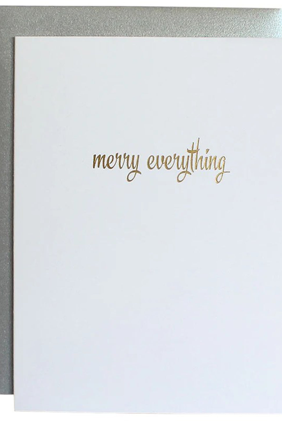 Letterpress Card - Merry Everything-CHEZ GAGNE LETTERPRESS-Over the Rainbow