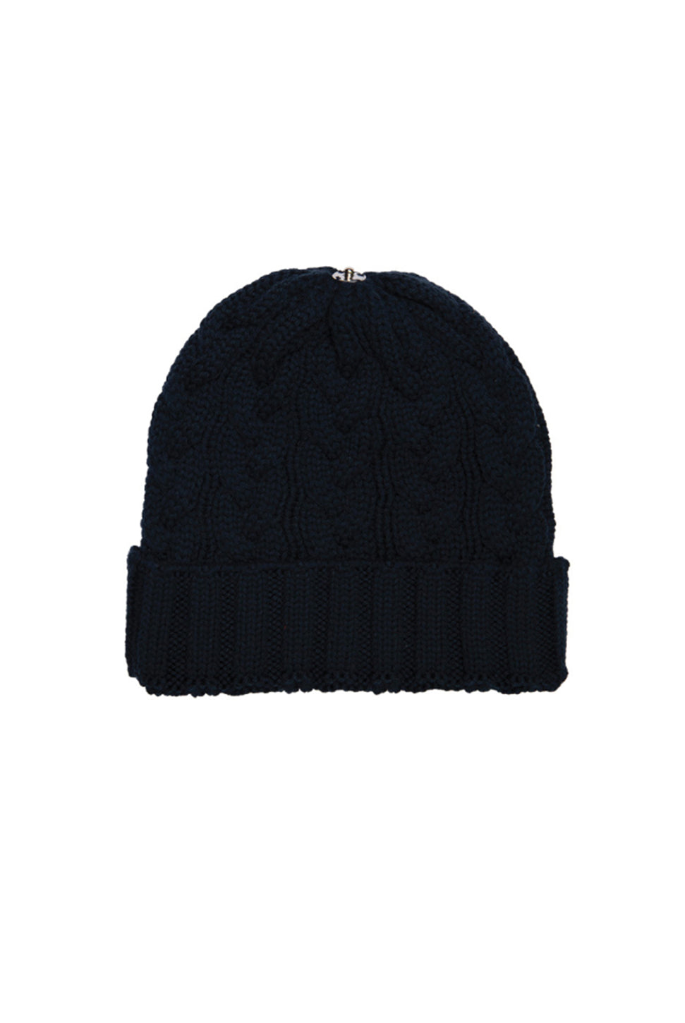 Charlie Cable Knit Hat - Midnight Navy-Lindo F-Over the Rainbow