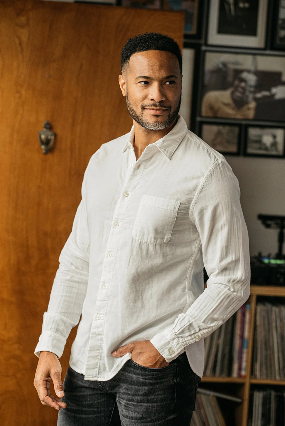 The Ripper Double Gauze Shirt - White-HIROSHI KATO-Over the Rainbow