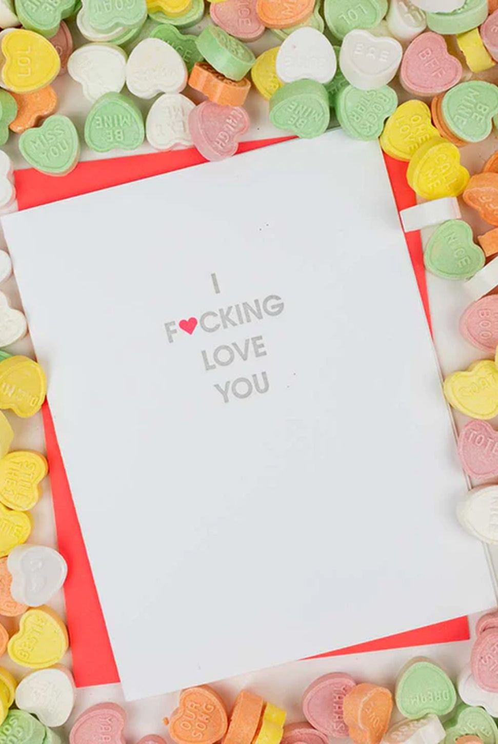 Fucking Love You - Letterpress Card-CHEZ GAGNE LETTERPRESS-Over the Rainbow