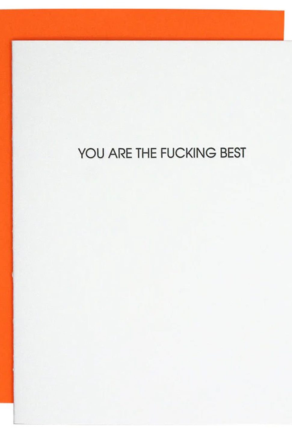 You Are The Fucking Best - Letterpress Card-CHEZ GAGNE LETTERPRESS-Over the Rainbow
