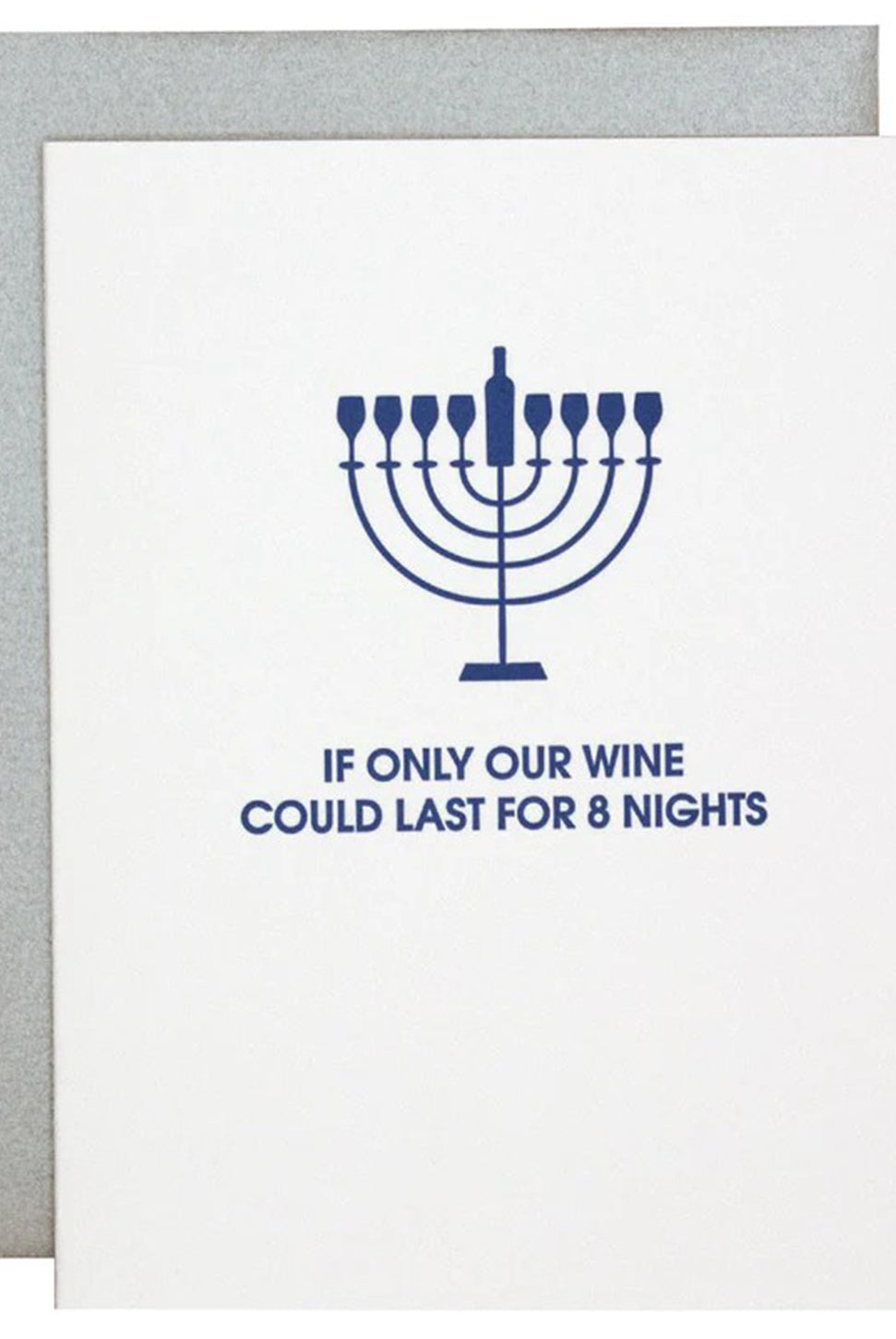Letterpress Card - Last For 8 Nights-CHEZ GAGNE LETTERPRESS-Over the Rainbow