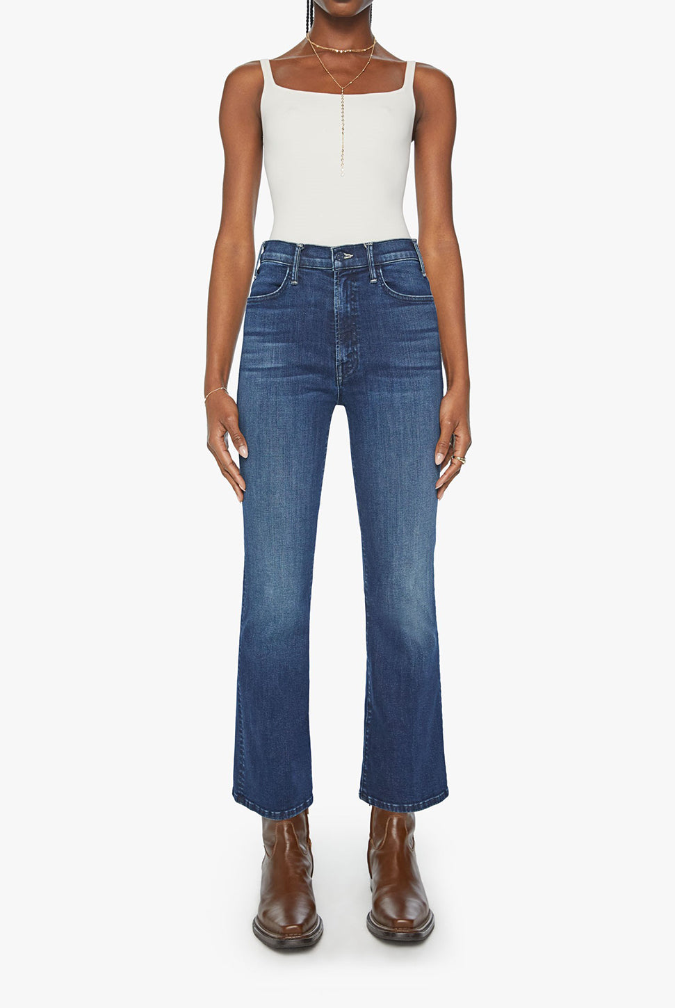 The Hustler Ankle Bootcut Jean - Heirloom-Mother-Over the Rainbow