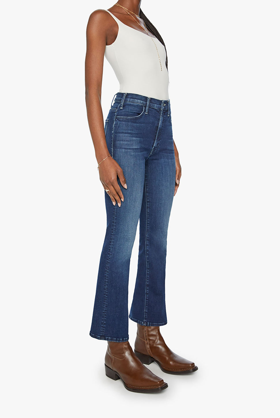 The Hustler Ankle Bootcut Jean - Heirloom-Mother-Over the Rainbow