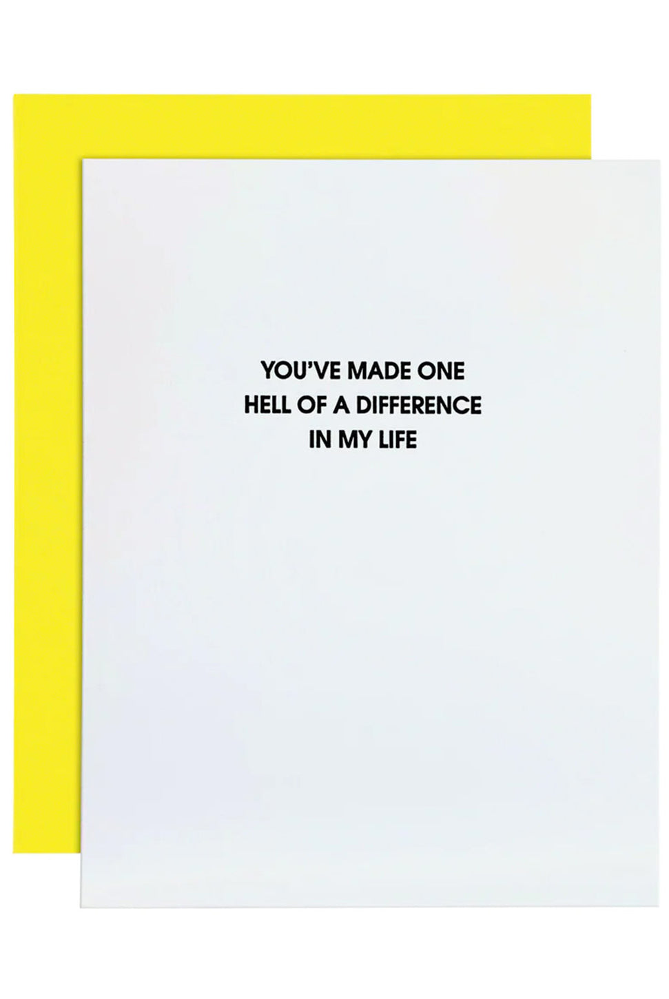 Hell of a Difference Greeting Card-CHEZ GAGNE LETTERPRESS-Over the Rainbow