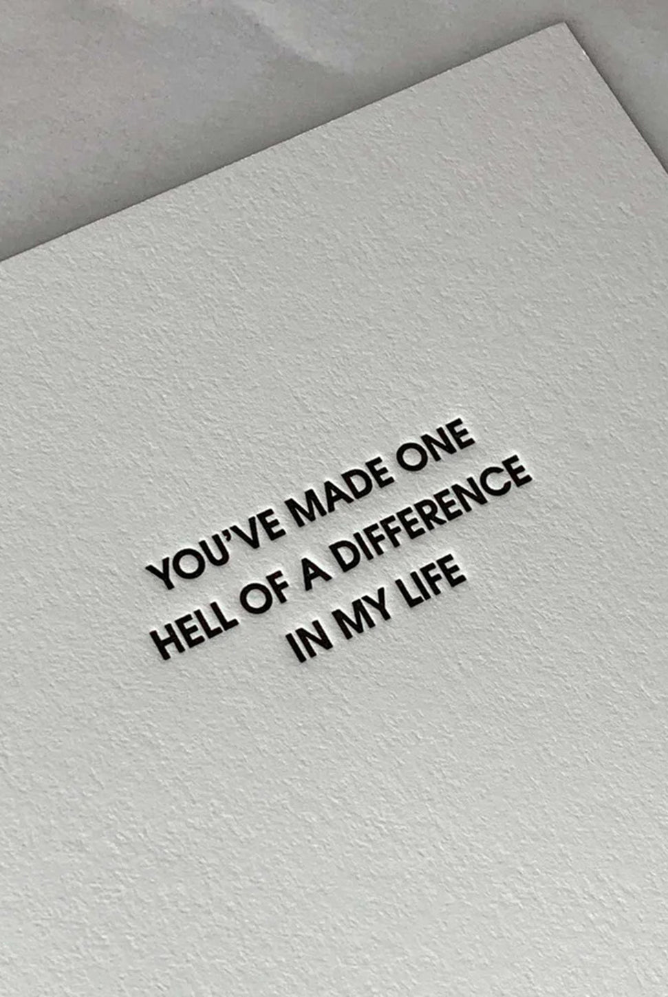 Hell of a Difference Greeting Card-CHEZ GAGNE LETTERPRESS-Over the Rainbow