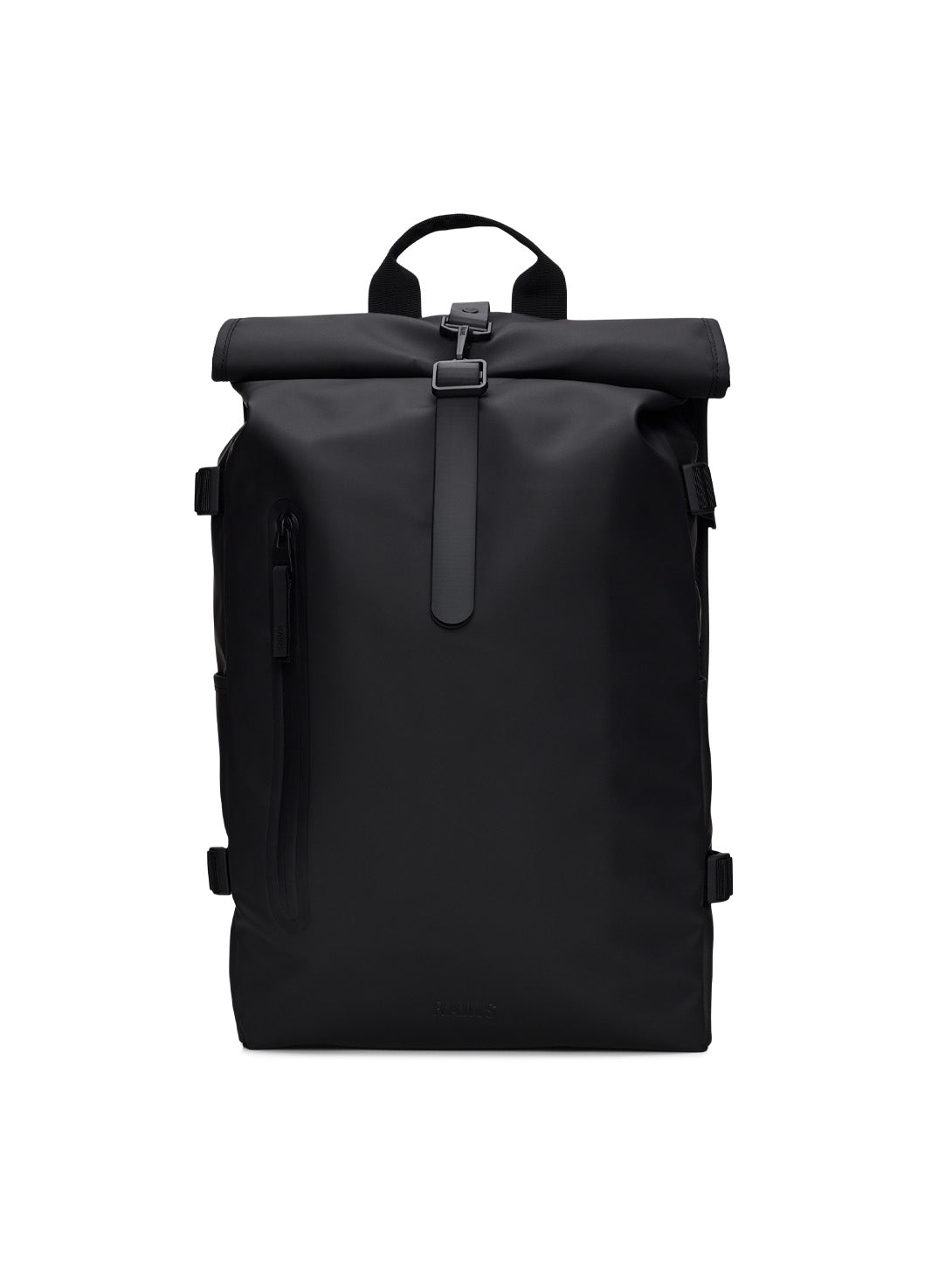 RAINS | Large Rolltop Rucksack - Black | Over the Rainbow Canada