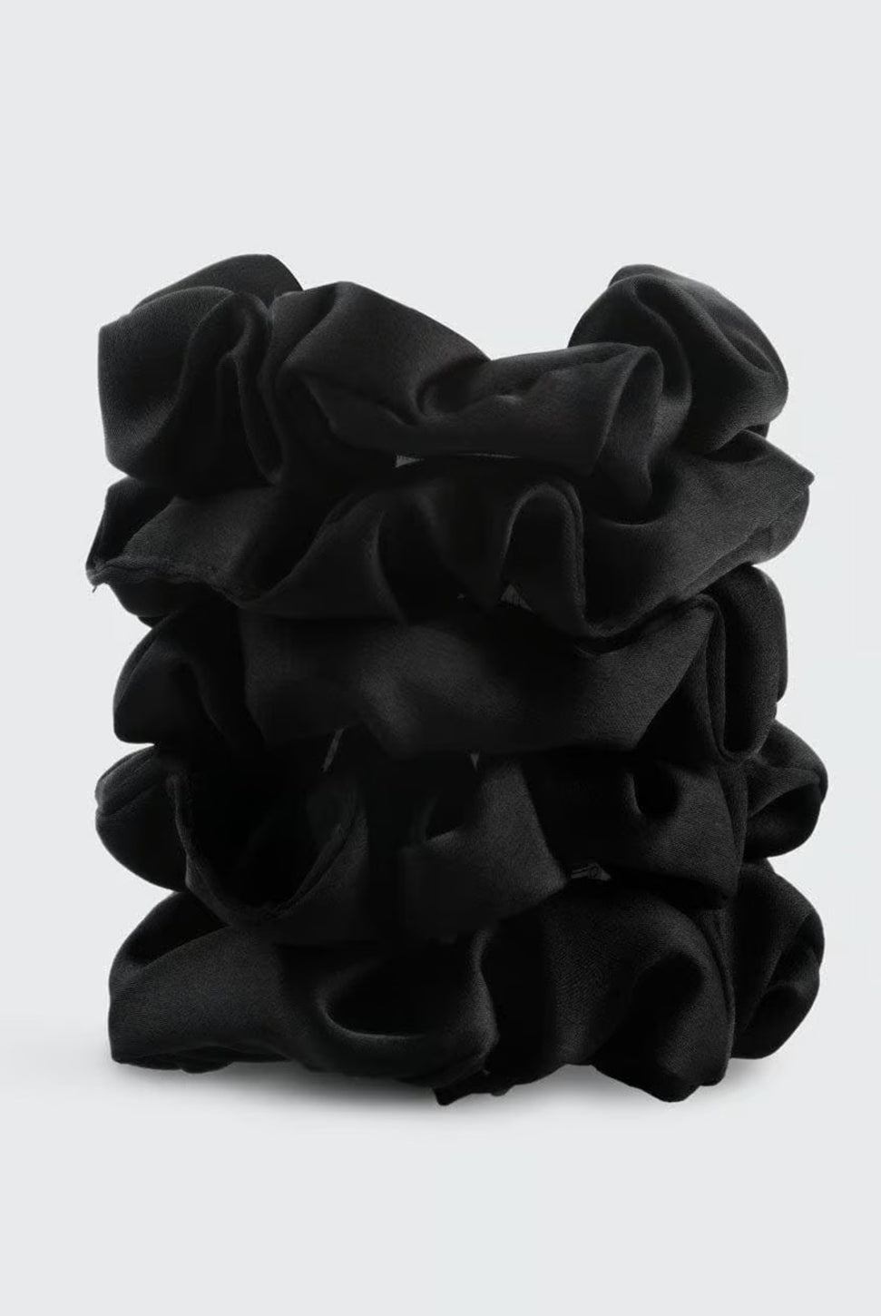 Satin Sleep Scrunchies - Black-KITSCH-Over the Rainbow