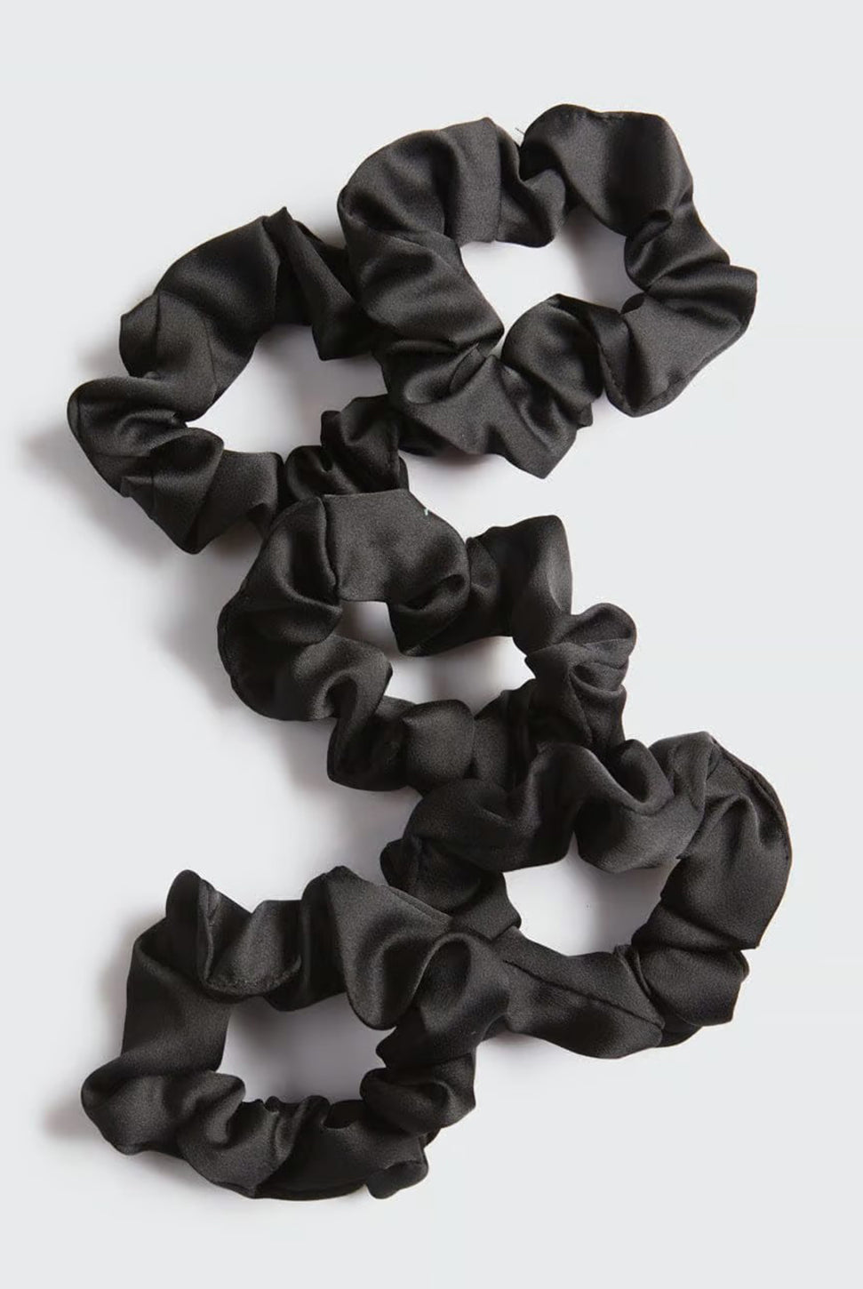 Satin Sleep Scrunchies - Black-KITSCH-Over the Rainbow