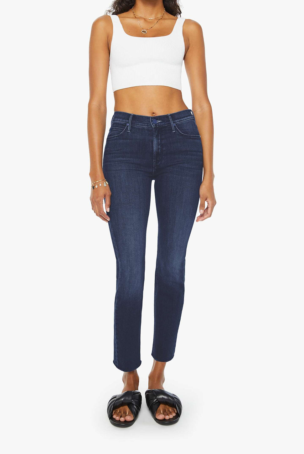 The Mid Rise Dazzler Ankle Jean - Chip On My Shoulder-Mother-Over the Rainbow