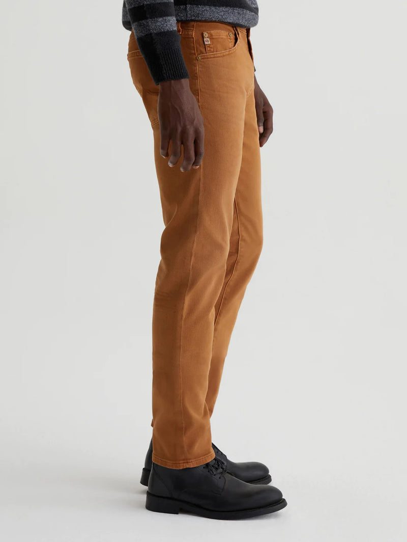 Tellis Modern Slim Pant - 7 Year Sulfur Caramel-AG Jeans-Over the Rainbow