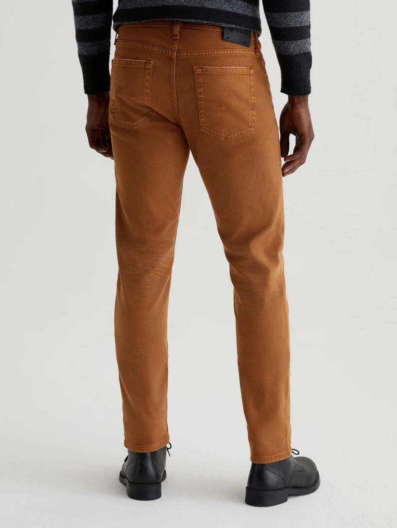 Tellis Modern Slim Pant - 7 Year Sulfur Caramel-AG Jeans-Over the Rainbow