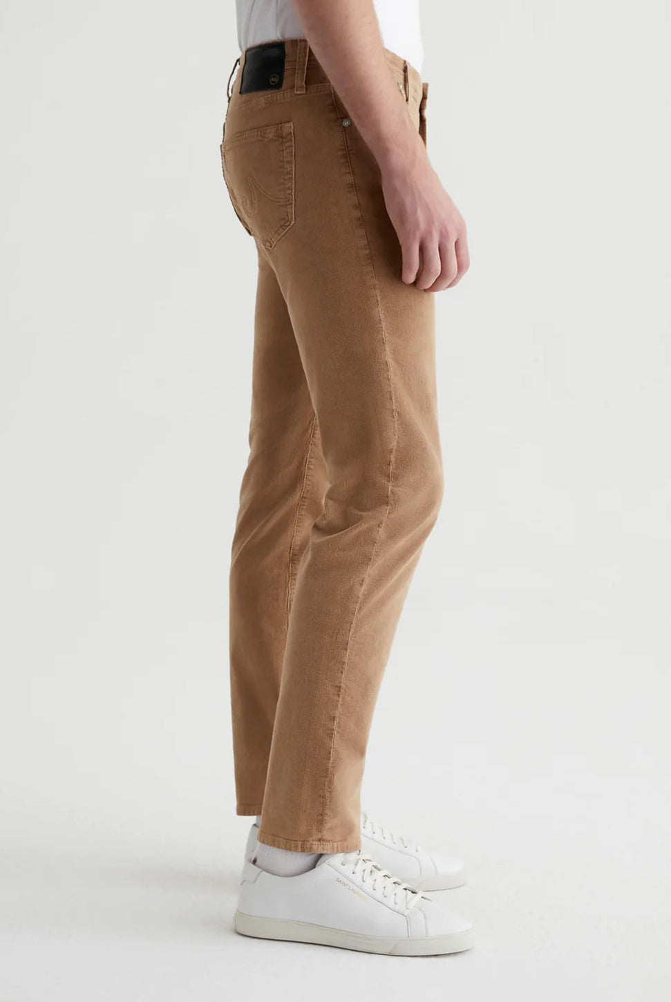 Tellis Modern Slim Pant - Sulfur Light Truffle Corduroy-AG Jeans-Over the Rainbow