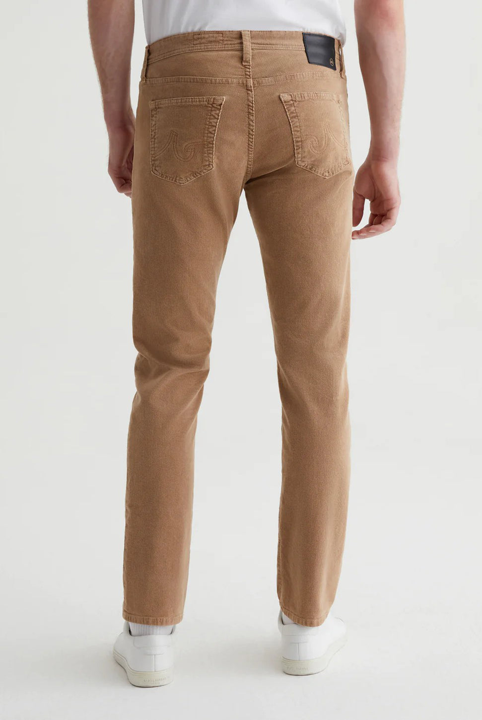 Tellis Modern Slim Pant - Sulfur Light Truffle Corduroy-AG Jeans-Over the Rainbow