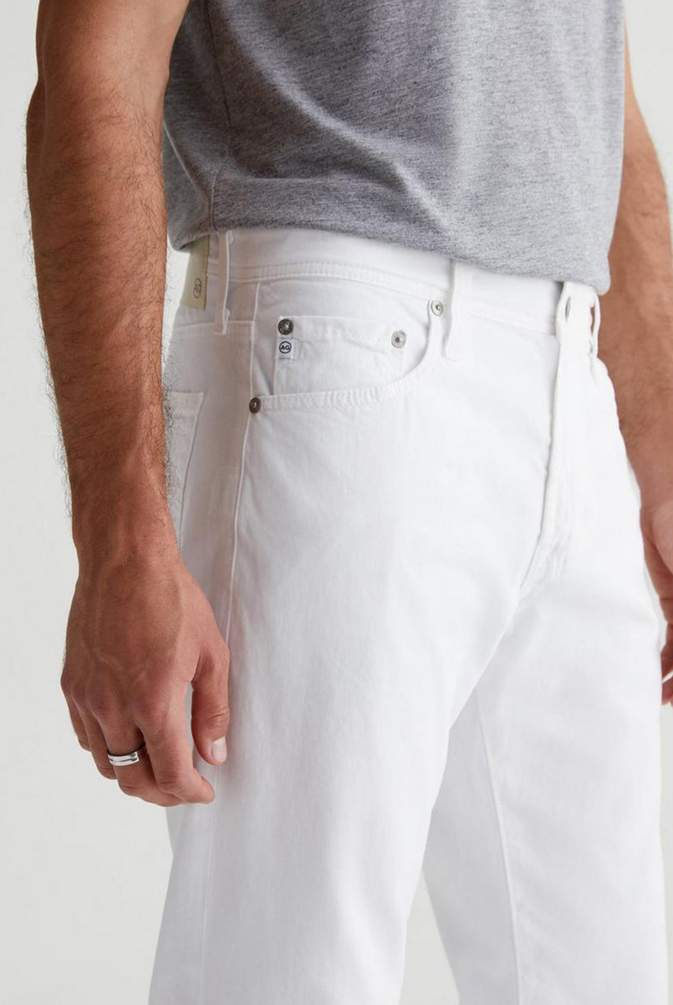 Tellis Modern Slim Jean - White-AG Jeans-Over the Rainbow