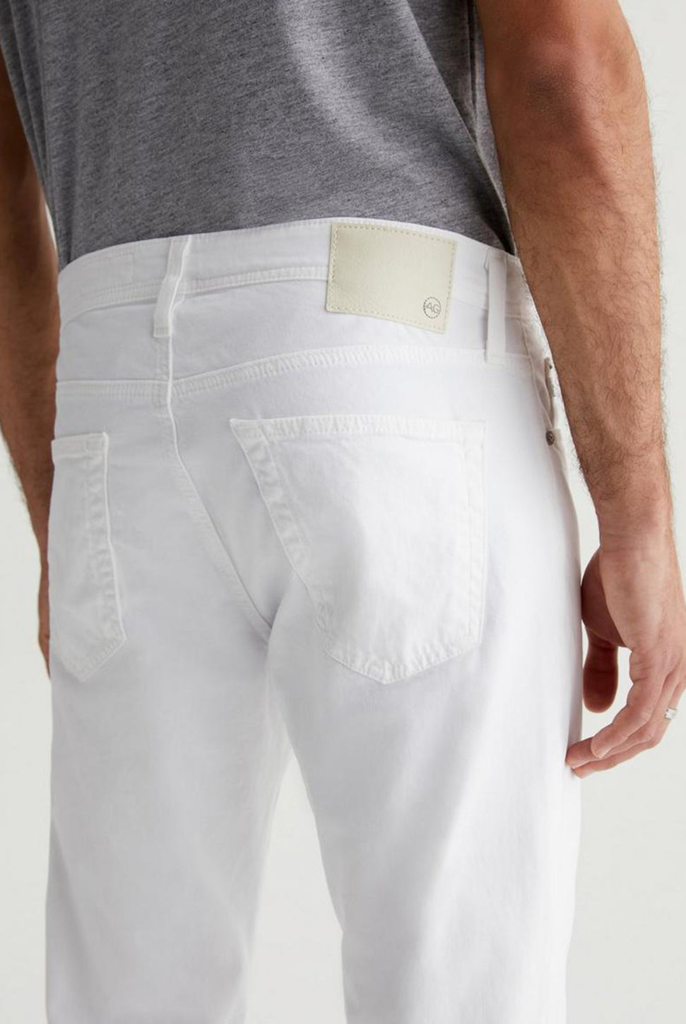 Tellis Modern Slim Jean - White-AG Jeans-Over the Rainbow