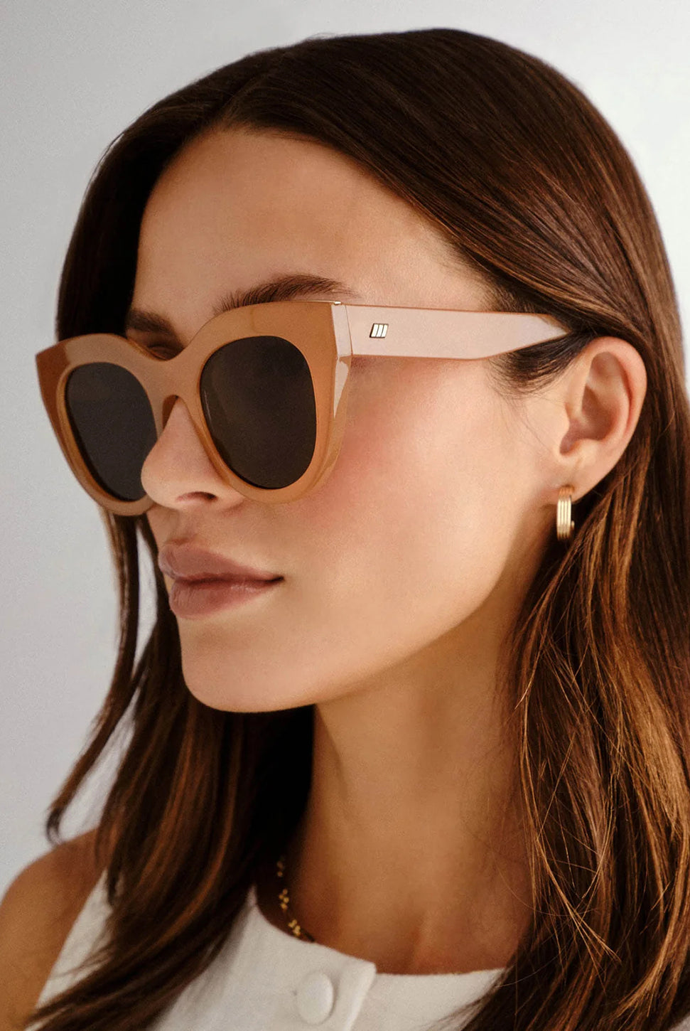 Air Heart Sunglasses - Caramel-LE SPECS-Over the Rainbow