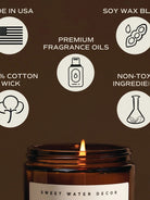 Amber Jar Soy Candle - Fresh Coffee-SWEET WATER DECOR-Over the Rainbow