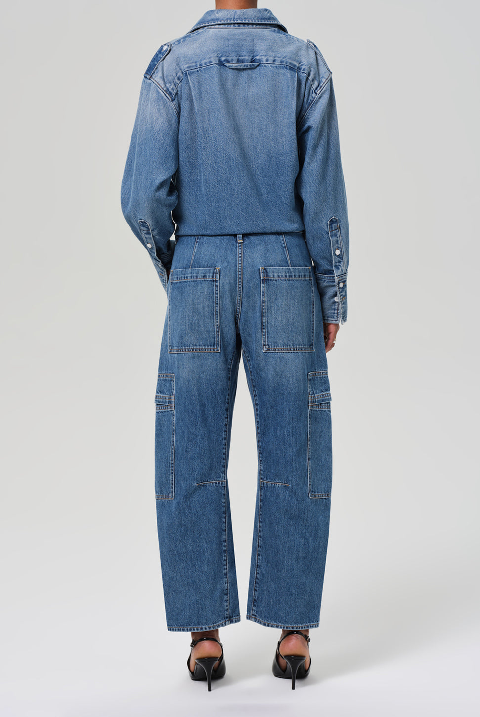 Marcelle Low Slung Cargo Jean - Elysian-Citizens of Humanity-Over the Rainbow