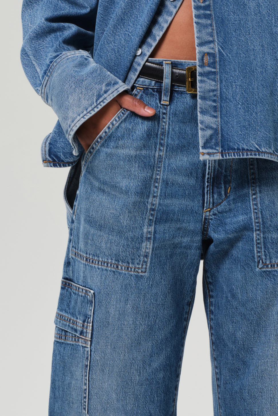 Marcelle Low Slung Cargo Jean - Elysian-Citizens of Humanity-Over the Rainbow