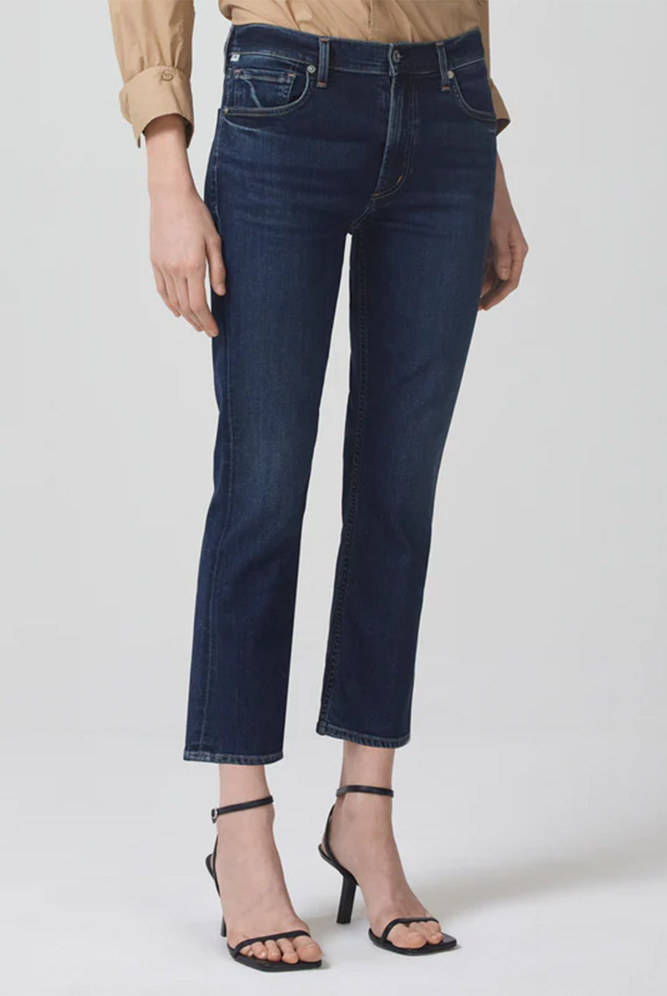 Isola Crop Straight Jean - Courtland-Citizens of Humanity-Over the Rainbow