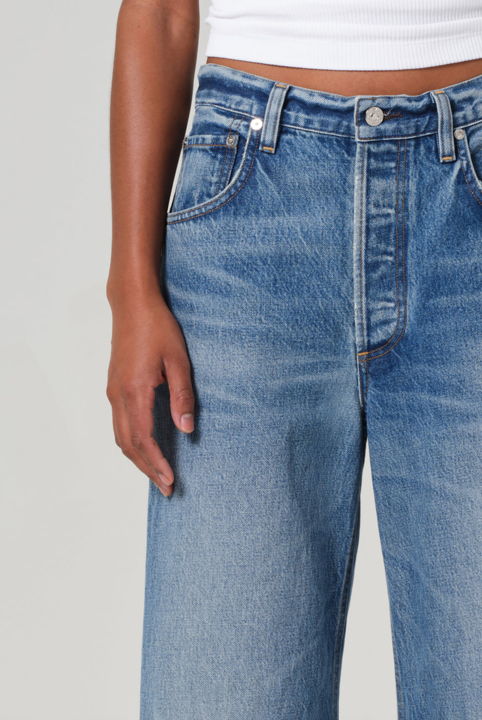 Ayla Raw Hem Crop Jean - Solano-Citizens of Humanity-Over the Rainbow