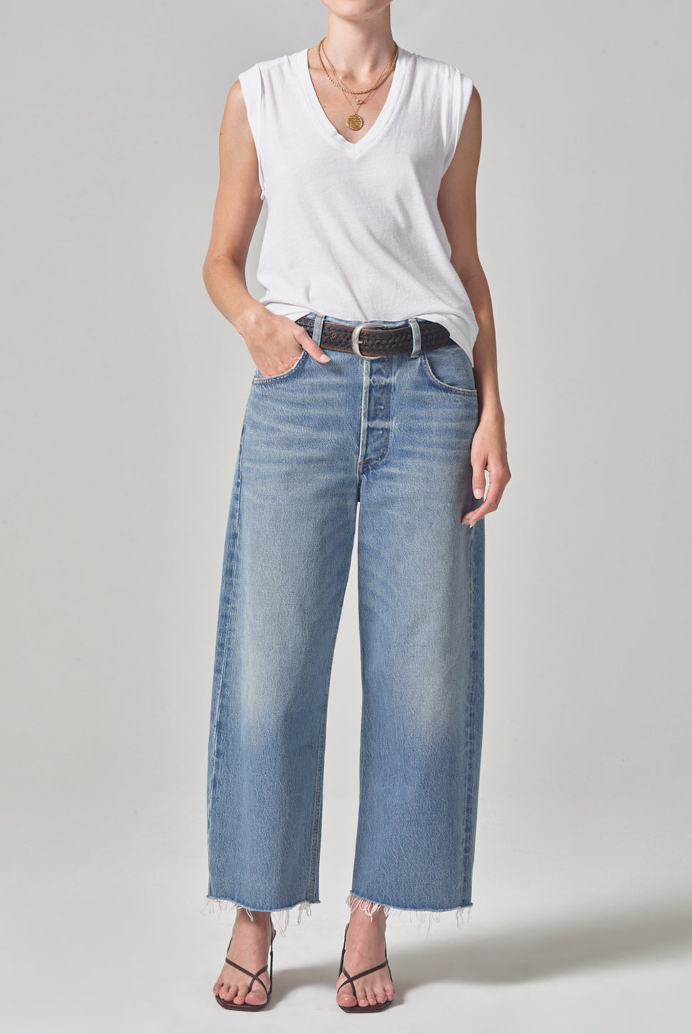 Ayla Raw Hem Crop Jean - Sodapop-Citizens of Humanity-Over the Rainbow