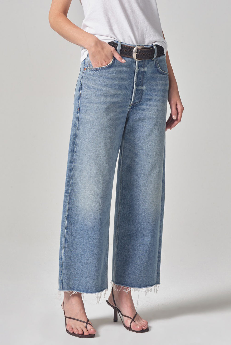 Ayla Raw Hem Crop Jean - Sodapop-Citizens of Humanity-Over the Rainbow