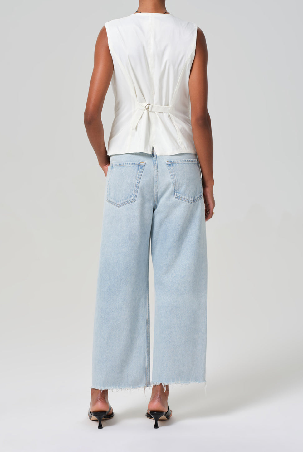 Ayla Raw Hem Crop Jean - Sailor-Citizens of Humanity-Over the Rainbow