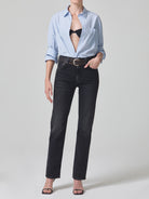 Zurie Straight Leg Jean - Stormy-Citizens of Humanity-Over the Rainbow