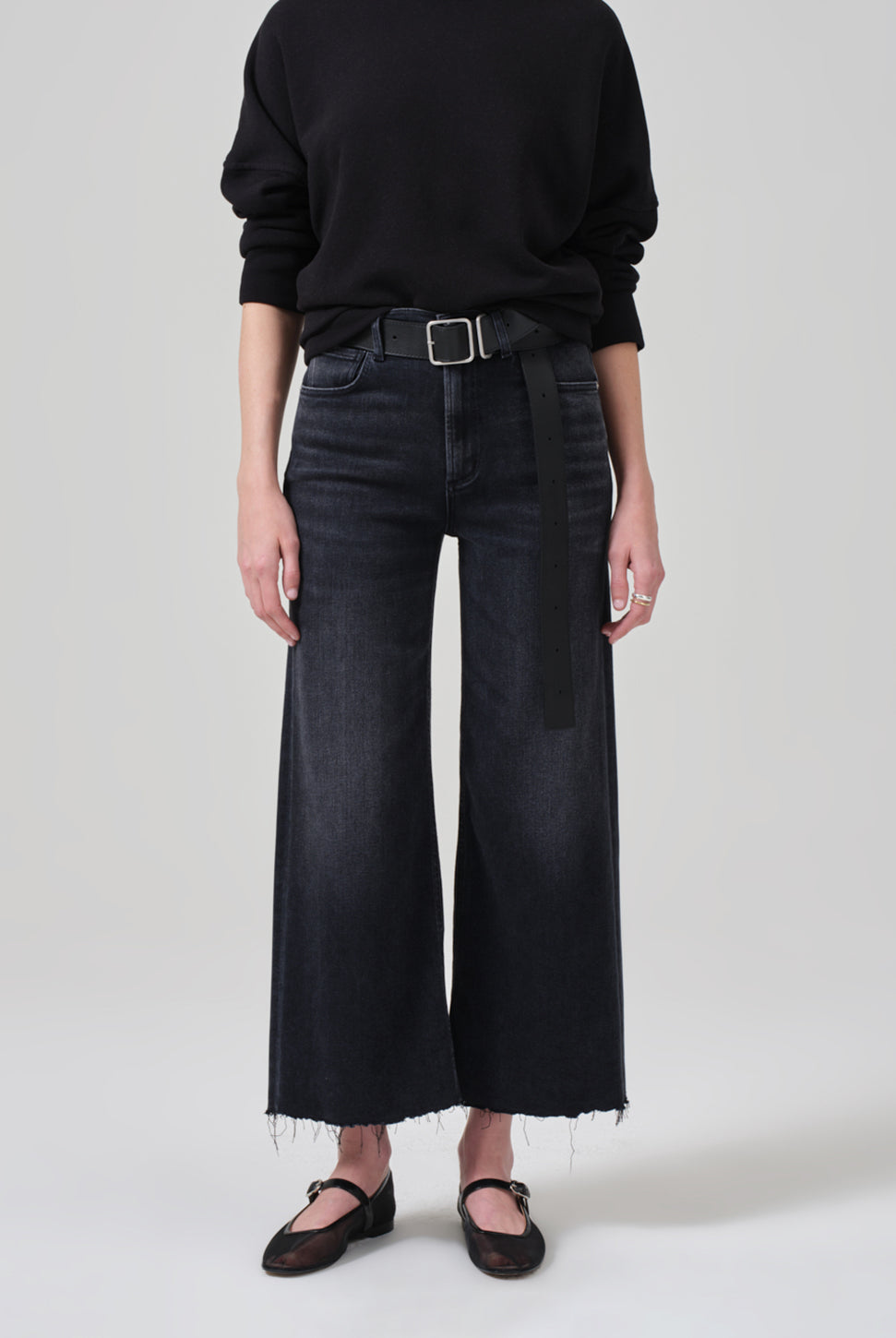 Lyra Wide Leg Crop Jean - Medallion-Citizens of Humanity-Over the Rainbow