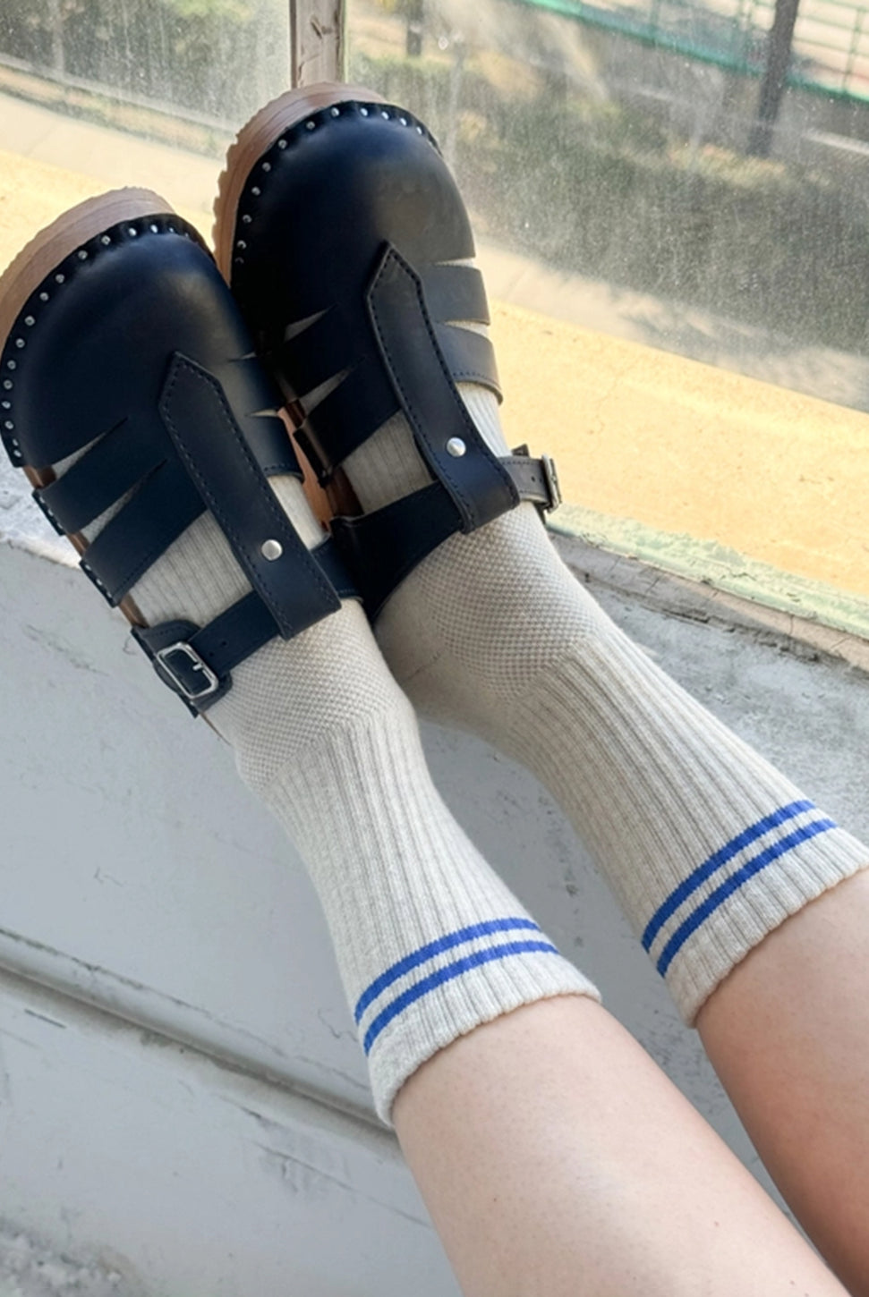Boyfriend Socks - Ice-LE BON SHOPPE-Over the Rainbow