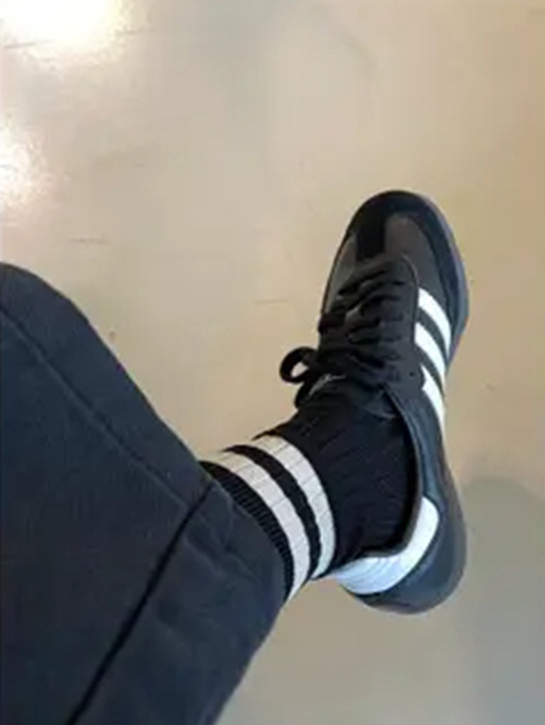 Her Varsity Socks - Black-LE BON SHOPPE-Over the Rainbow