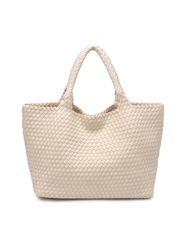 Sky's The Limit Large Tote - Cream-SOL + SELENE-Over the Rainbow
