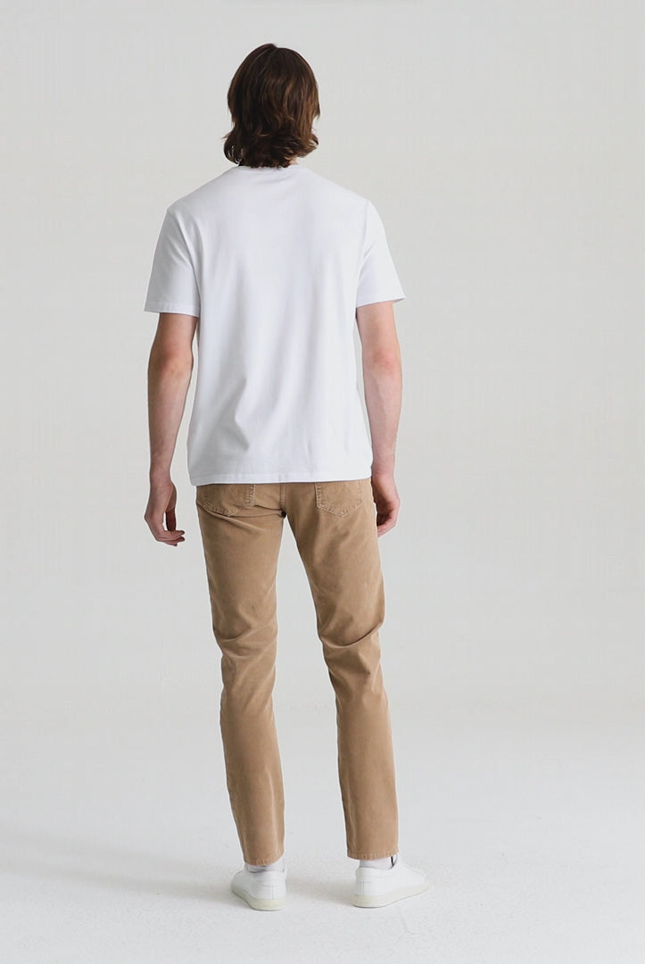 Tellis Modern Slim Pant - Sulfur Light Truffle Corduroy-AG Jeans-Over the Rainbow